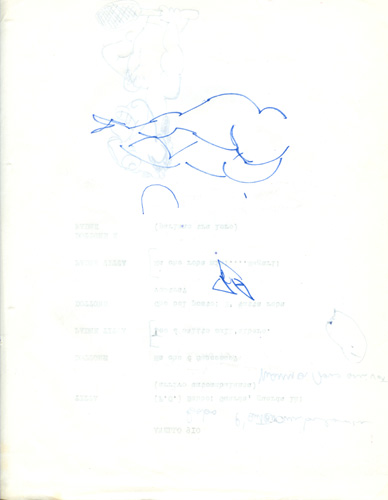 schizzi di Federico Fellini