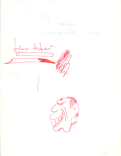 schizzi di Federico Fellini