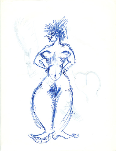 schizzi di Federico Fellini