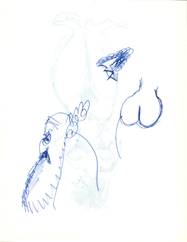 schizzi di Federico Fellini